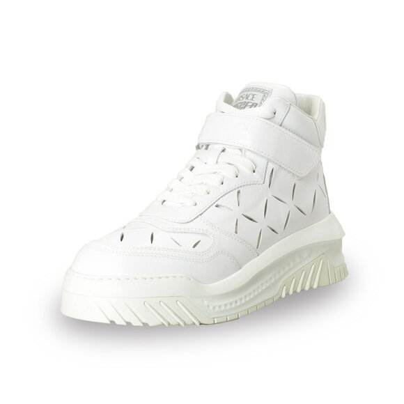 Versace Men's White 100% Perforated Leather 
